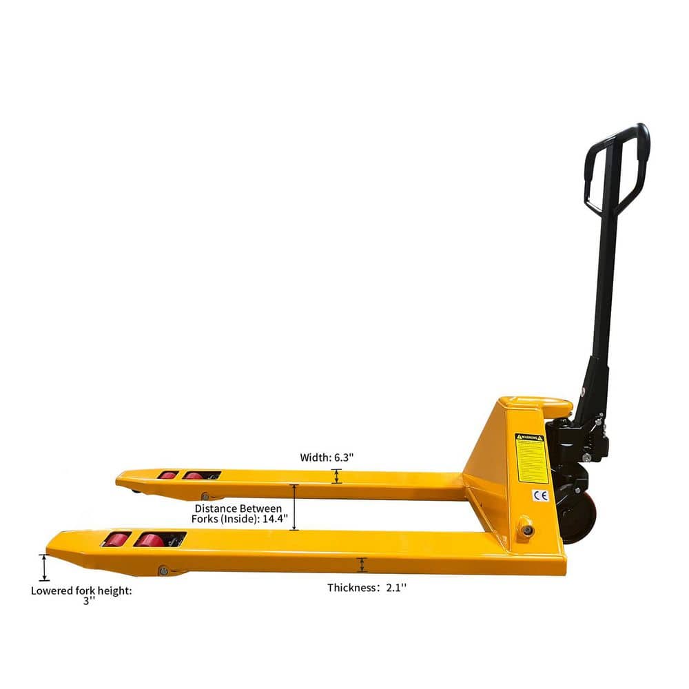 TORY CARRIER 7,700 lbs. Heavy Duty Pallet Jack (4-Pack) 7.5 in. Fork Max Lift Hydraulic Pump Hand Pallet Truck 48 x 27 in. Fork (2)