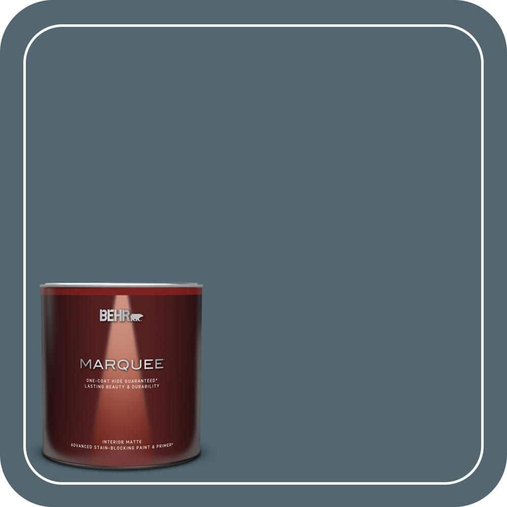 BEHR MARQUEE 1 qt. #MQ5-25 Rush Hour One-Coat Hide Matte Interior Paint & Primer (1)
