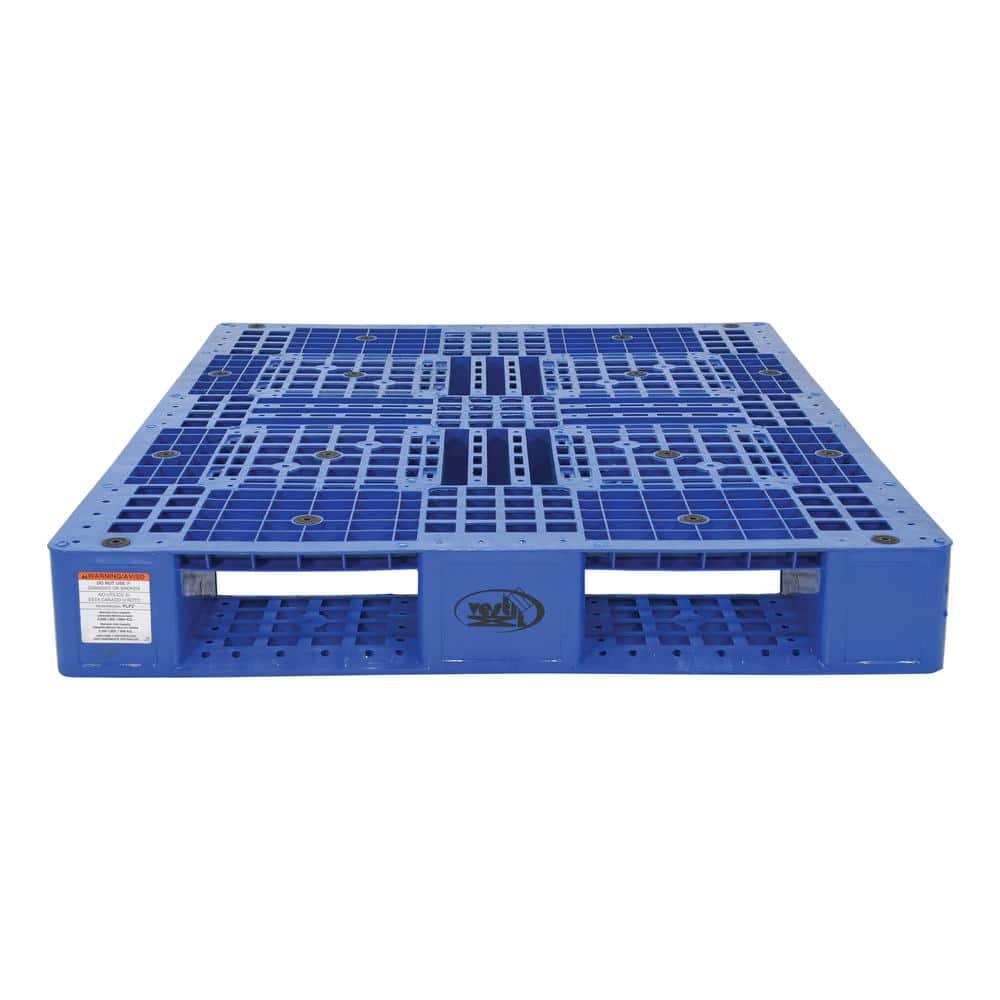 Vestil 48 in. x 40 in. x 6 in. Blue Plastic Pallet/Skid (3)