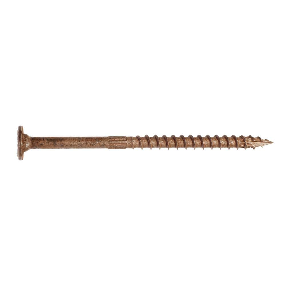 Simpson Strong-Tie 0.160 in. x 3-1/2 in. 6-Lobe T25, Low Profile Head, Strong-Drive SDWS Framing Wood Screw, Quik Guard, Tan (50-Pack) (3)