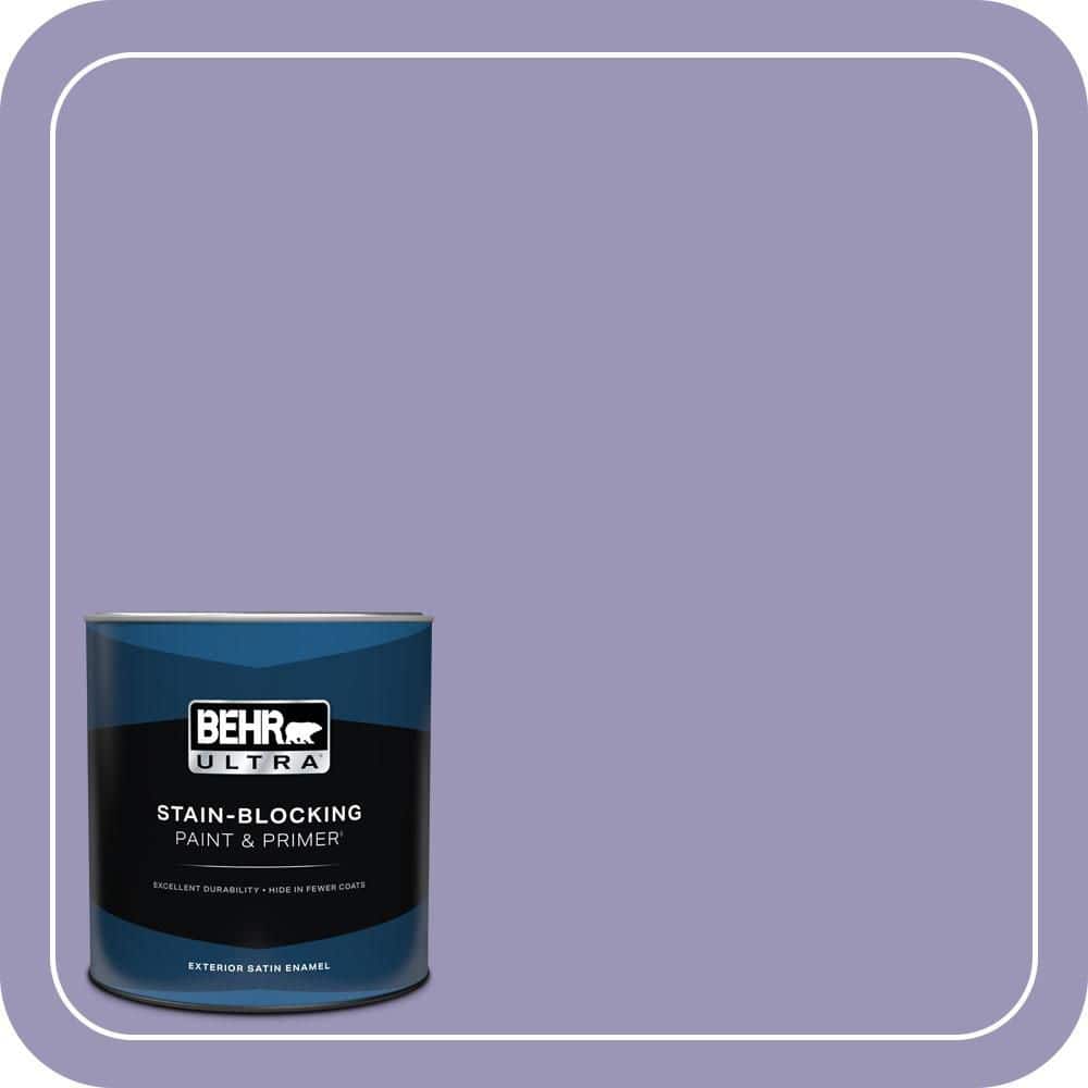 BEHR ULTRA 1 qt. #640D-5 June Berry Satin Enamel Exterior Paint & Primer