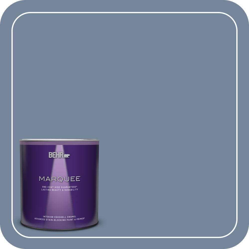 BEHR MARQUEE 1 qt. #580F-5 Mysteria Eggshell Enamel Interior Paint & Primer