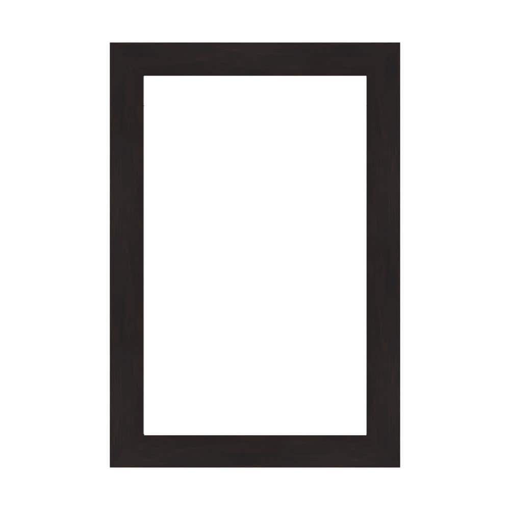 Amanti Art Mirror Makeover Furniture Espresso Narrow 17.25 in. W x 25.25 in. H Bathroom Mirror Frame Border Kit-Fits a 16x24 mirror (1)