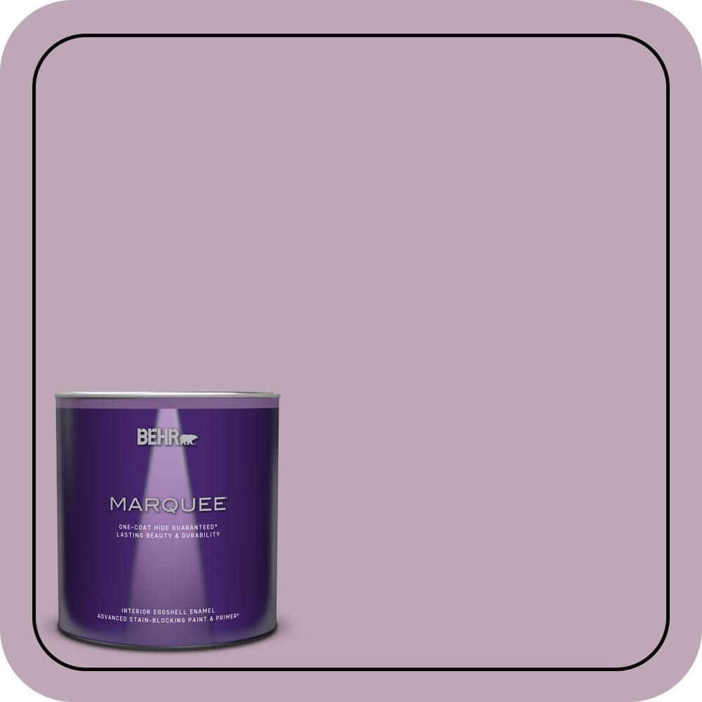 BEHR MARQUEE 1 qt. #680F-4 Soft Heather Eggshell Enamel Interior Paint & Primer (1)