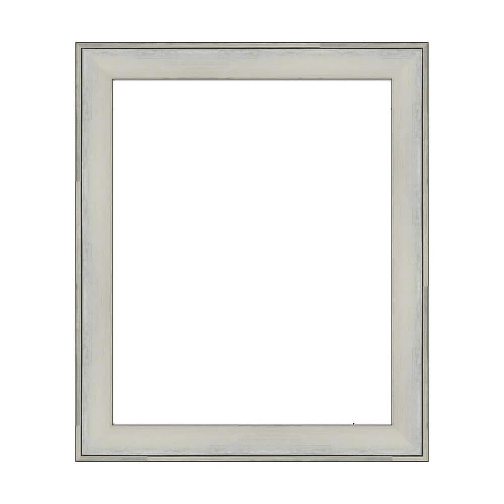 Amanti Art Mirror Makeover Flair Silver Patina 21.25 in. W x 25.25 in. H Bathroom Mirror Frame Border Kit-Fits a 20 x 24 Mirror (1)
