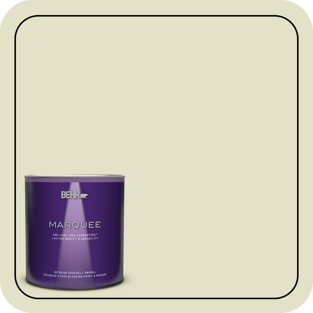 BEHR MARQUEE 1 qt. #S340-2 Green Power Eggshell Enamel Interior Paint & Primer