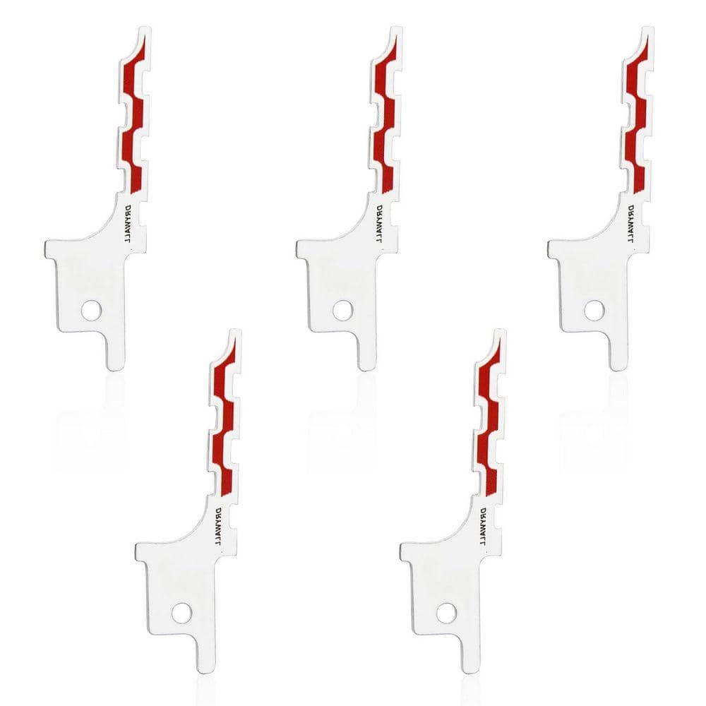 KIWDZFU 5-Piece Drywall Reciprocating Saw Blade with Blunt Point for Precise Clean Cuts Compatible with Sawzall Models (1)