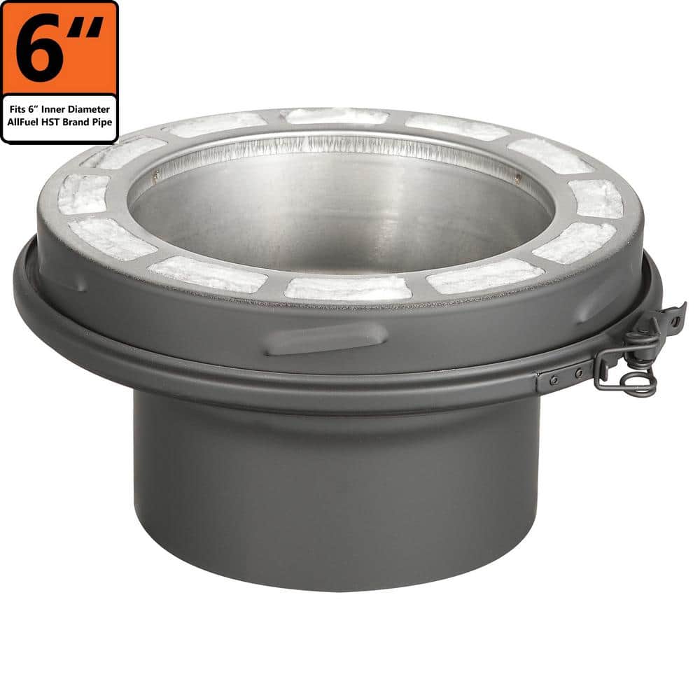 ALLFUEL HST 6 in. x 3 in. Stove Pipe Adaptor Single to Double Wall Chimney Pipe