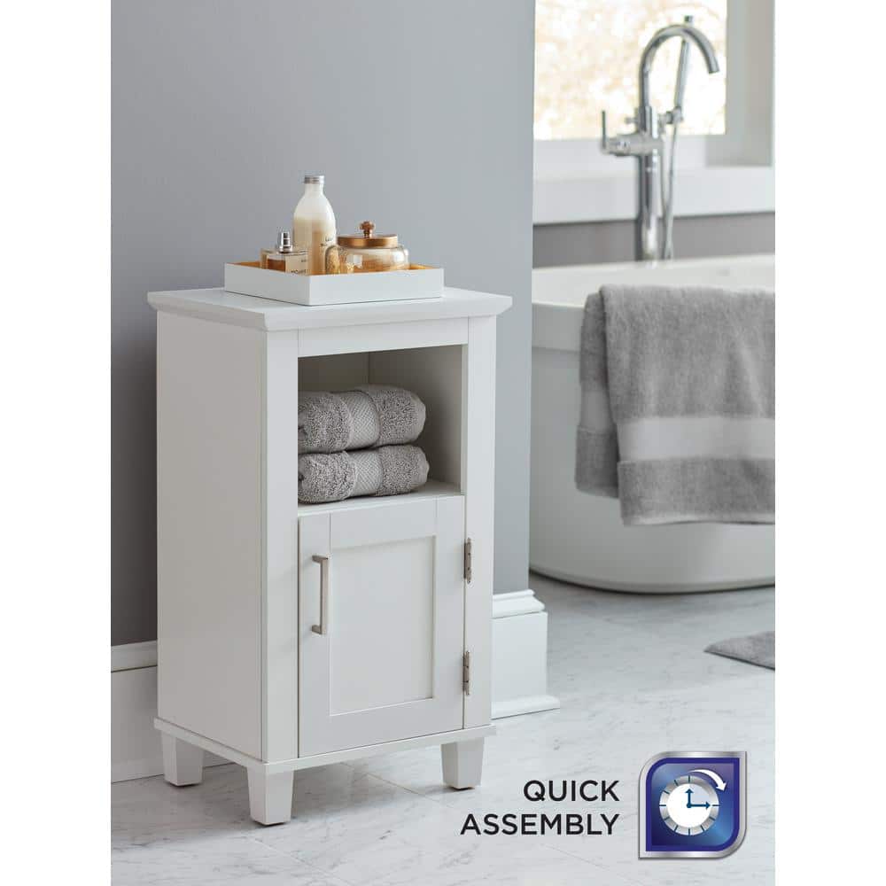 Glacier Bay Shaker Style 16 in. W 12 in. D 27.7 in. H Floor Cabinet (1)