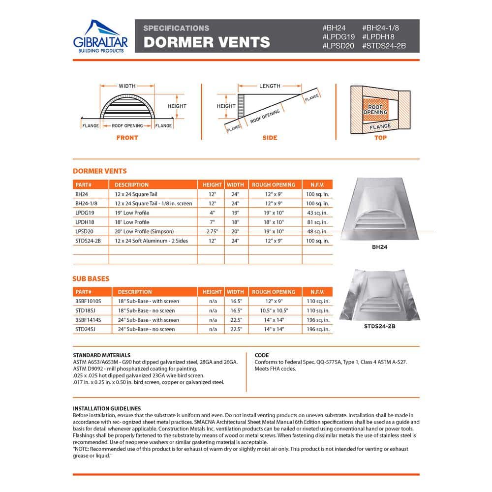 Gibraltar Building Products 24 in. x 12 in. Galvanized Steel Half-Round Dormer Vent (2)