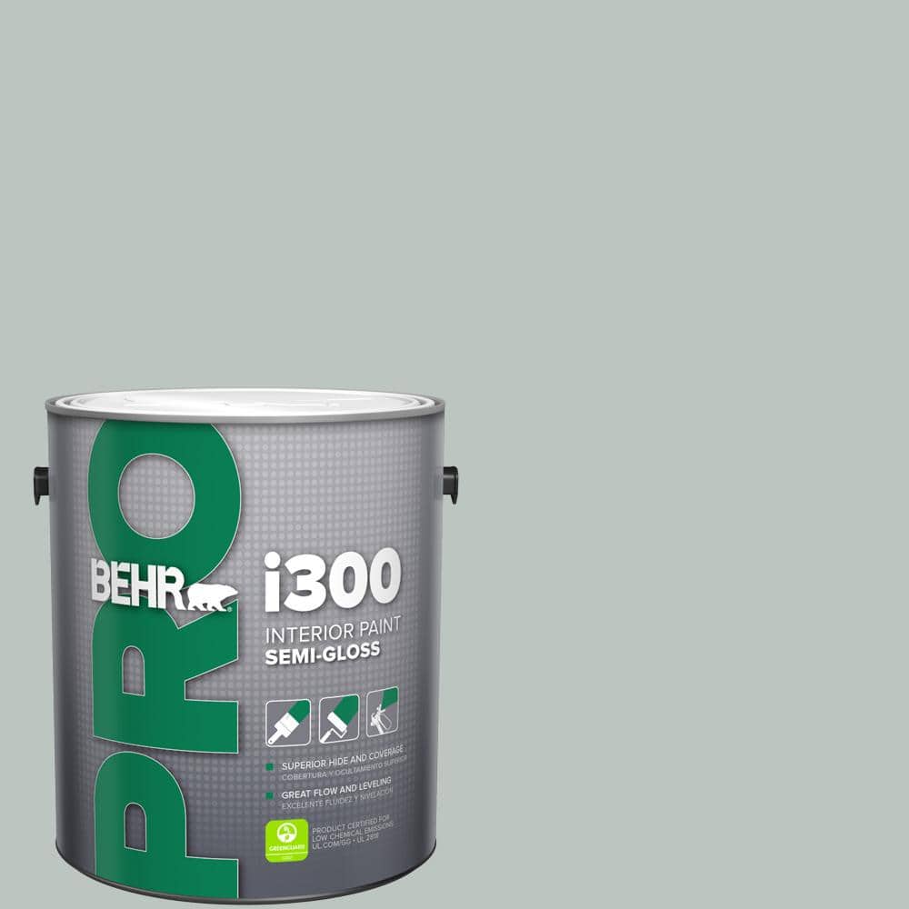 BEHR PRO 1 gal. #ICC-47 Pewter Tray Semi-Gloss Interior Paint
