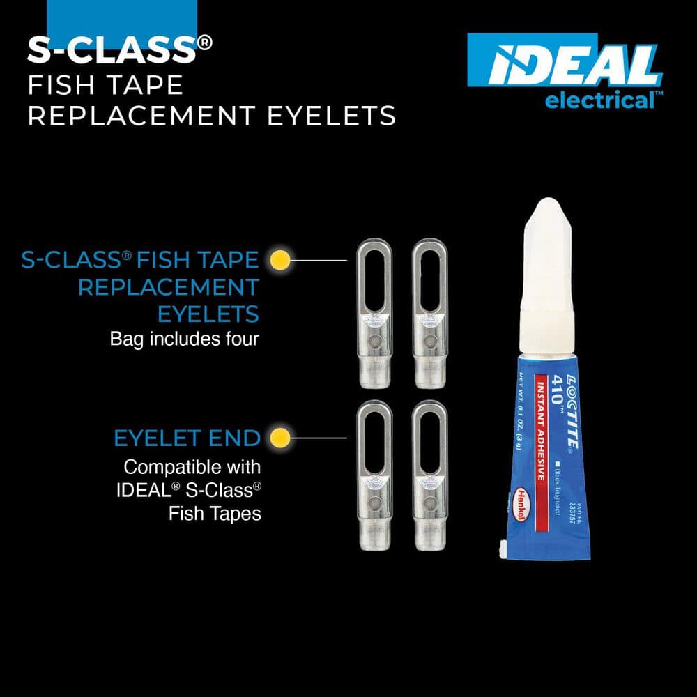 IDEAL S-Class Fish Tape Field Replacement Eyelets (4-Pack) (2)
