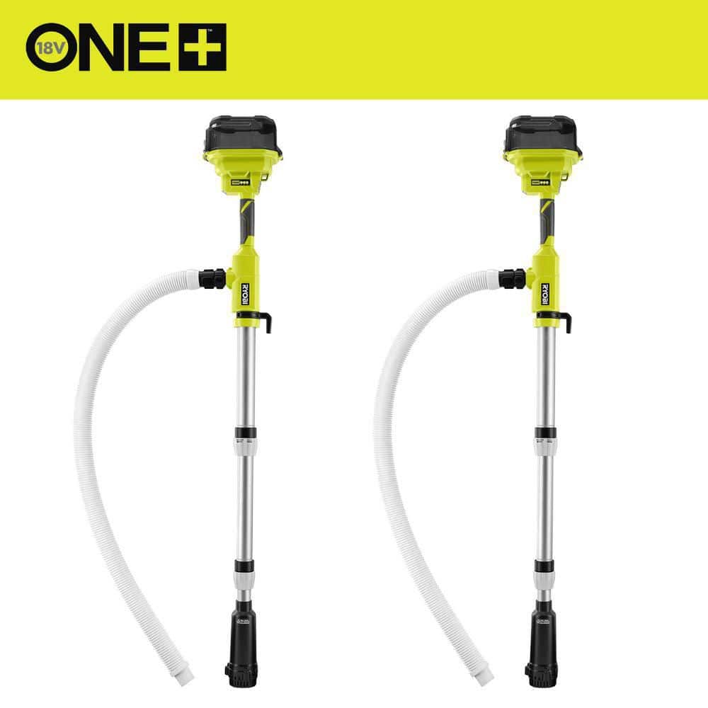 RYOBI (2) ONE+ 18V Cordless 1/6 HP Telescoping Pole Pumps (Tools Only)
