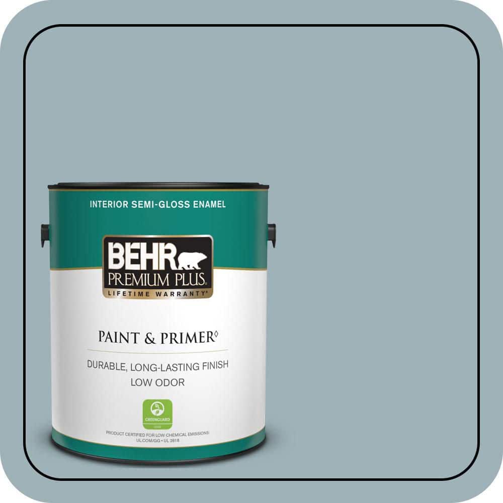 BEHR PREMIUM PLUS #540E-3 Blue Fox Enamel Low Odor & Primer (1)