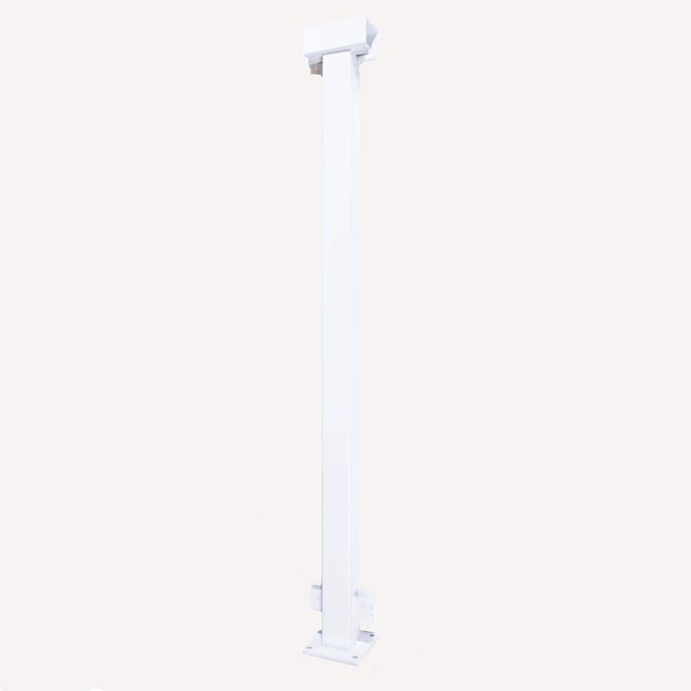 Vista Railing Systems Inc 36 in. H x 2 in. W Gloss White Aluminum Mid Post for Railing Kit