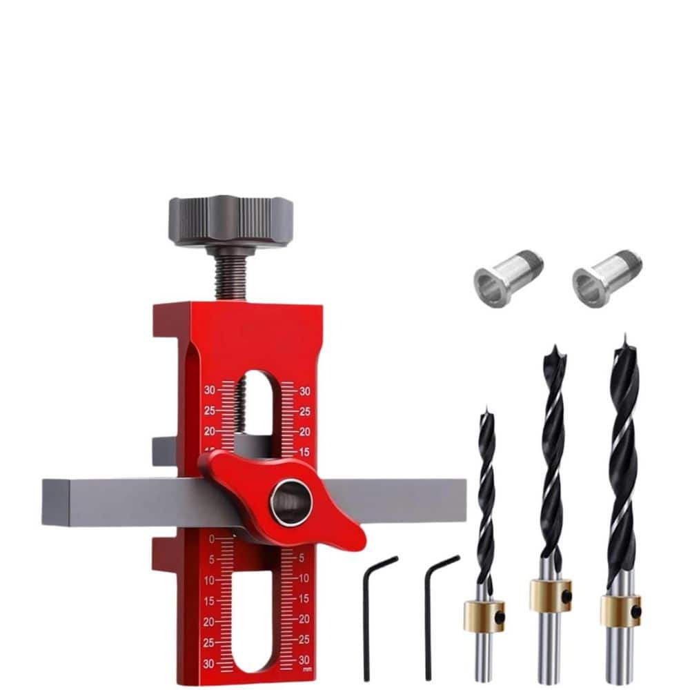 Numhew Aluminium Alloy 2-in-1 Cabinet Door Installation Jig with Adjustable Positioner for Most Cabinet Doors (1)