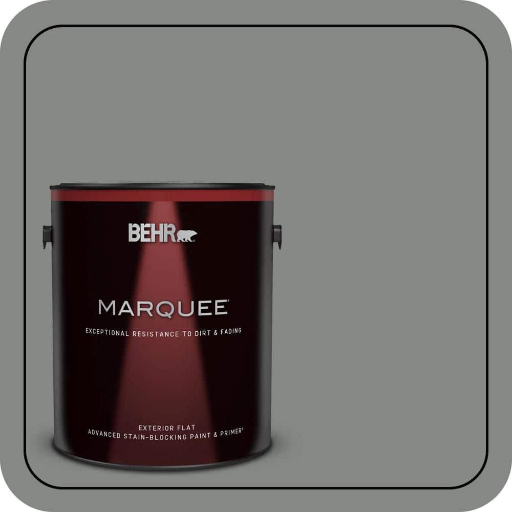 BEHR MARQUEE 1 gal. #PPU25-17 Euro Gray Flat Exterior Paint & Primer