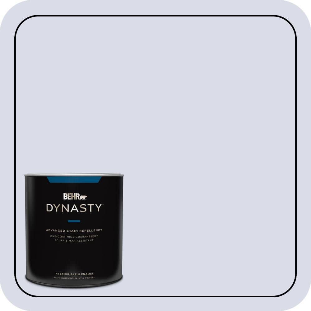 BEHR DYNASTY 1 qt. #610A-2 Crocus Petal Satin Enamel Interior Stain-Blocking Paint & Primer