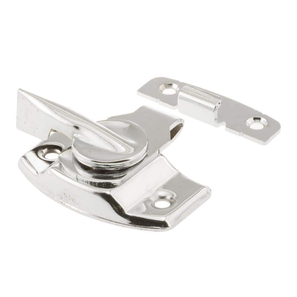 Prime-Line 1-3/4 in. Chrome-Plated Stamped Steel Double Hung Sash Lock with Draw Tight Cam-Action Latch Design (1)