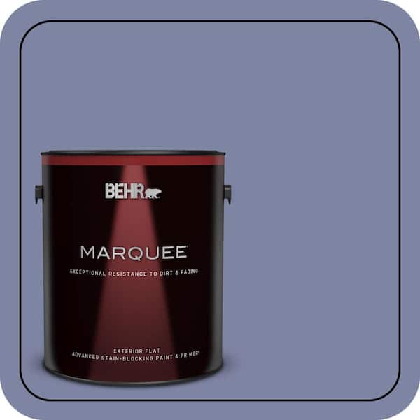 BEHR MARQUEE 1 gal. #S540-5 Velvet Curtain Flat Exterior Paint & Primer (2)
