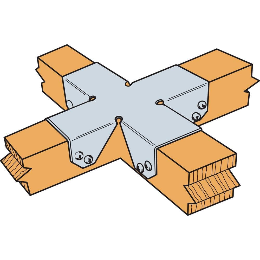 Simpson Strong-Tie FWH 18-Gauge Four-Way Connector for 2x Nominal Lumber (4)