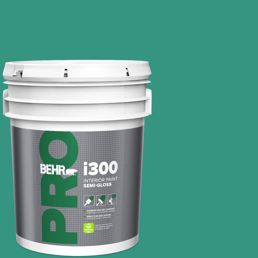 BEHR PRO 5 gal. #P440-6 Esmeralda Semi-Gloss Interior Paint