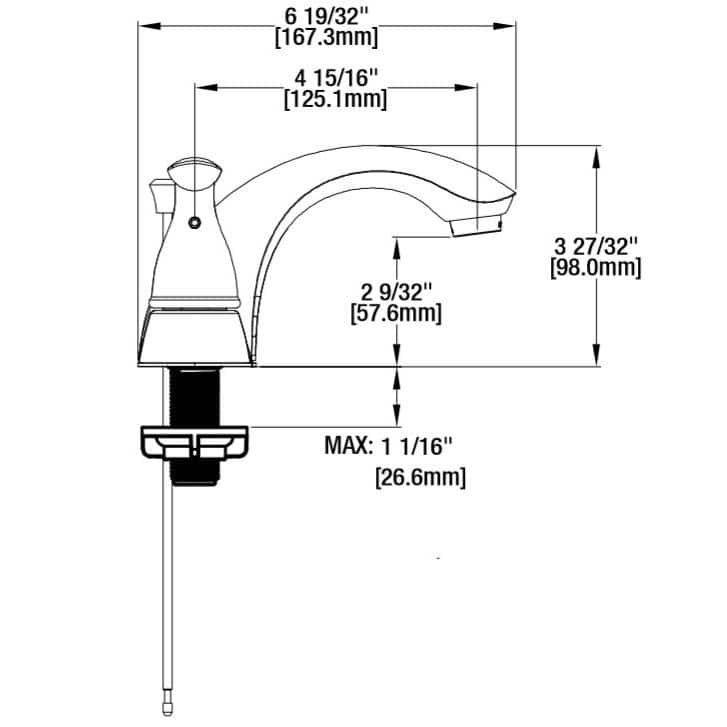 Glacier Bay Builders 4 in. Centerset Double Handle Low-Arc Bathroom Faucet in Brushed Nickel (4)