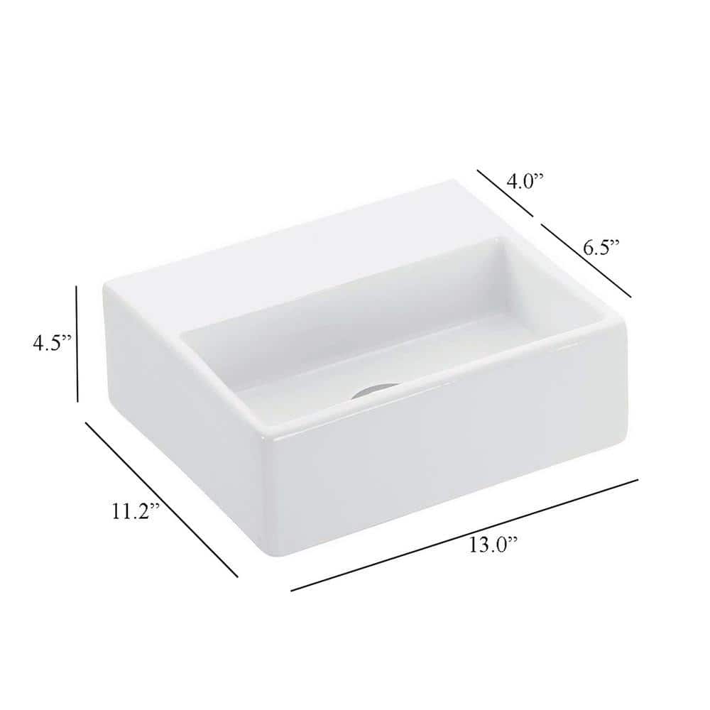 WS Bath Collections Quattro 30 Wall Mount / Vessel Bathroom Sink in Ceramic White without Faucet Hole (2)