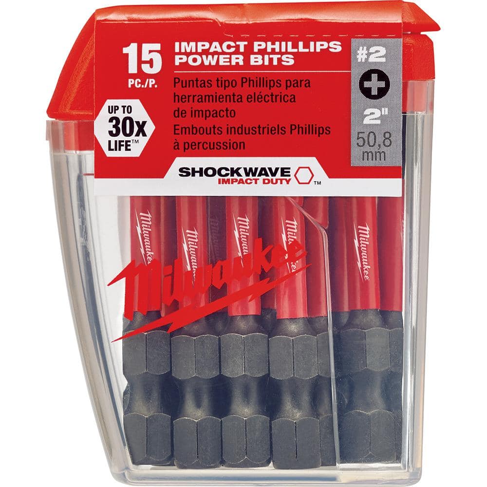Milwaukee SHOCKWAVE Impact Duty # Alloy Steel Screw Driver Bit Set (3)