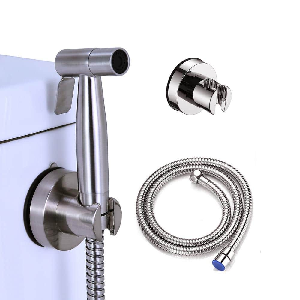 Tahanbath Single-Handle Bidet Faucet with Handle in Brushed Nickel (1)