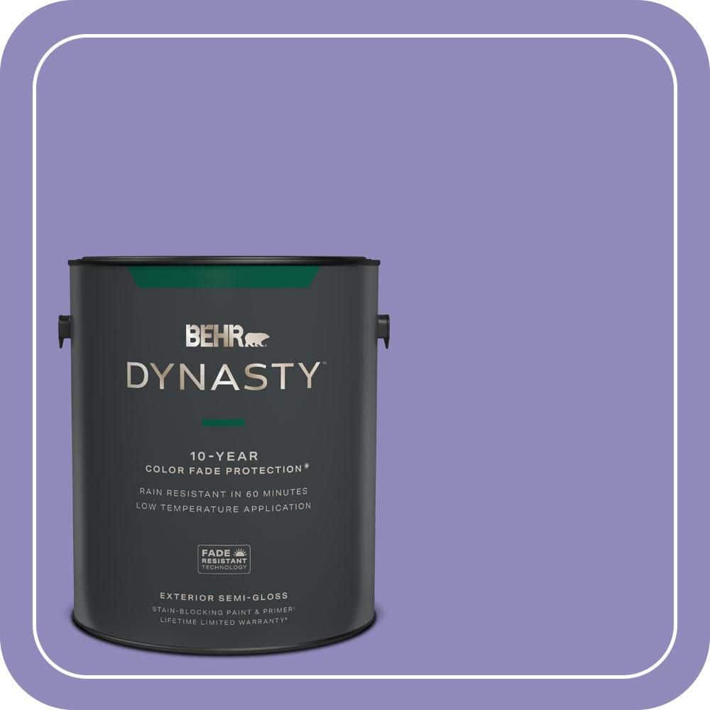 BEHR DYNASTY 1 gal. #630B-6 Butterfly Garden Semi-Gloss Enamel Exterior Stain-Blocking Paint & Primer