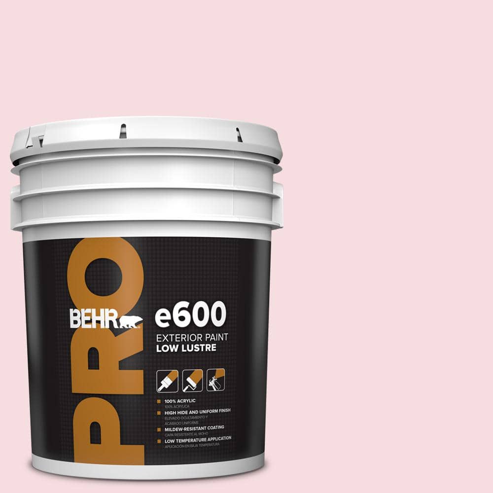 BEHR PRO 5 gal. #120A-2 Delicate Rose Low Luster Exterior Paint