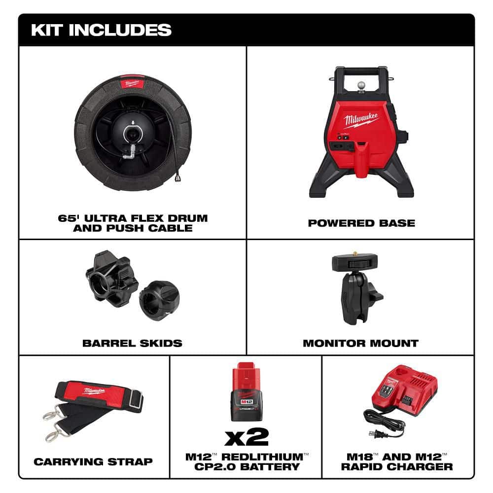 Milwaukee M12 12-Volt Lithium-Ion Ultra Flex Compact Inspection Camera Kit (3)