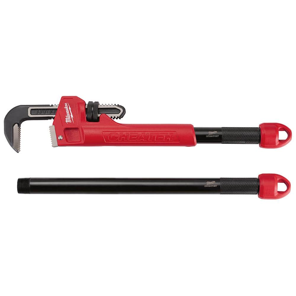 Milwaukee Cheater Pipe Wrench with 14 in. Steel Pipe Wrench (2)