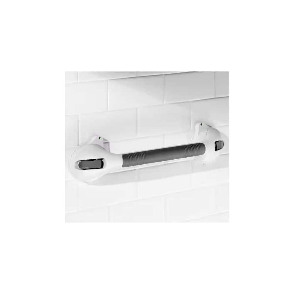Glacier Bay 16-1/2 in. x 1-1/4 in. Suction Assist Bar with Suction Indicators in White (3)