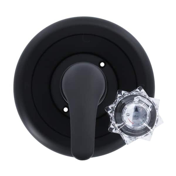 DANCO 1-Handle Valve Tub in Matte Black and Shower Faucets for Delta Trim Kit (Valve Not Included) (2)