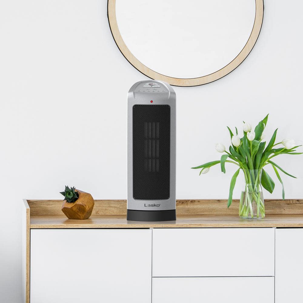 Lasko Desk Tower 1500-Watt Electric 16" Ceramic Oscillating Space Heater (2)