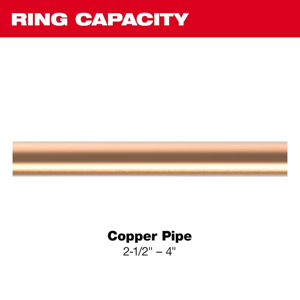 Milwaukee 2-1/2 in. - 4 in. NIBCO CTS Copper Press Ring Kit for M18 FORCE LOGIC Long Throw Press Tools (3)