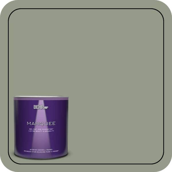 BEHR PREMIUM PLUS #430F-4 False Cypress Enamel & Primer Color Sample (4)