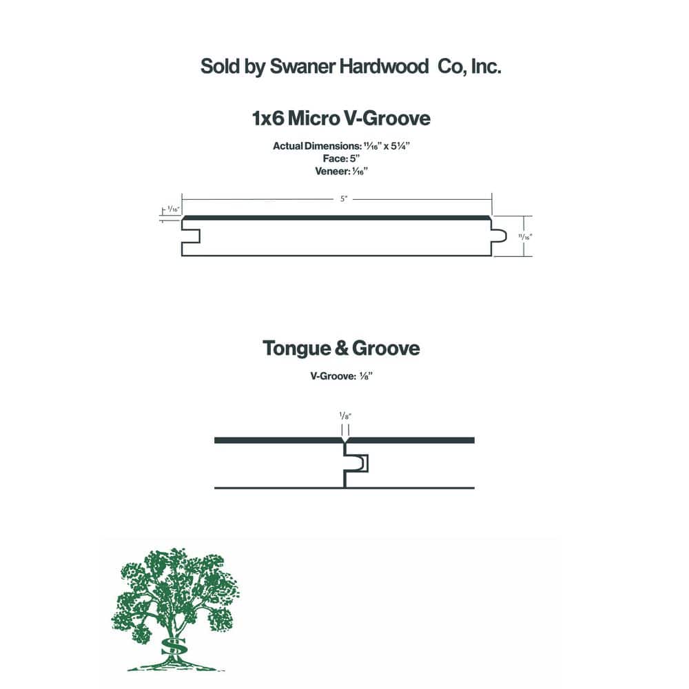 Swaner Hardwood 1 in. x 6 in. x 8 ft. Western Red Cedar Vertical Grain Clear Tongue and Groove Board (2-Pack) (2)