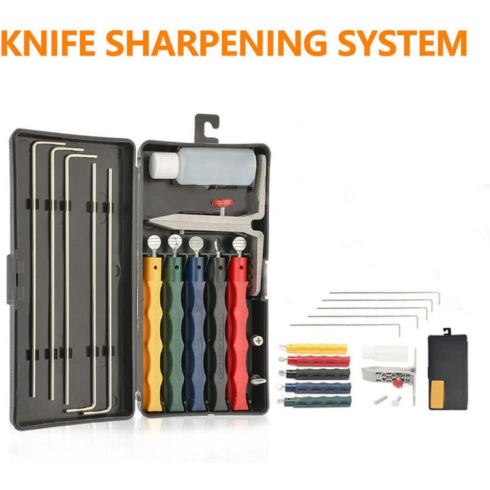 Unbranded Iron Knife Sharpener Kit Sharpening Stone Set Adjustable Angle Knife Sharpening System Professional Kit (3)