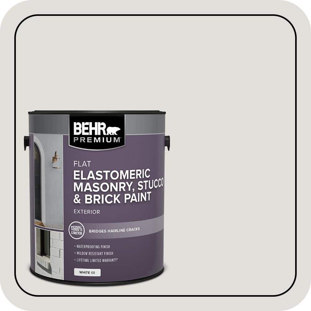 BEHR PREMIUM 1 gal. #MS-55 Arctic Gray Elastomeric Masonry, Stucco and Brick Exterior Paint (1)