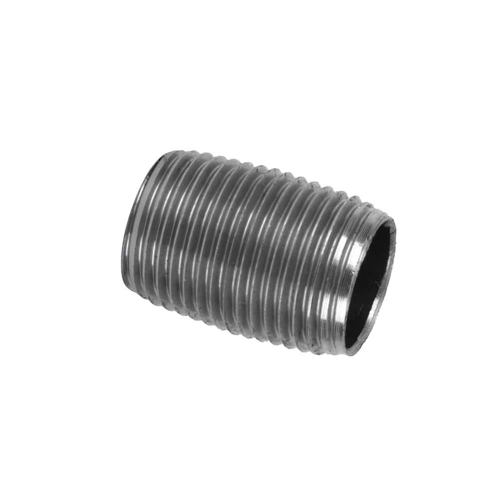 STZ Close Black Steel Nipple