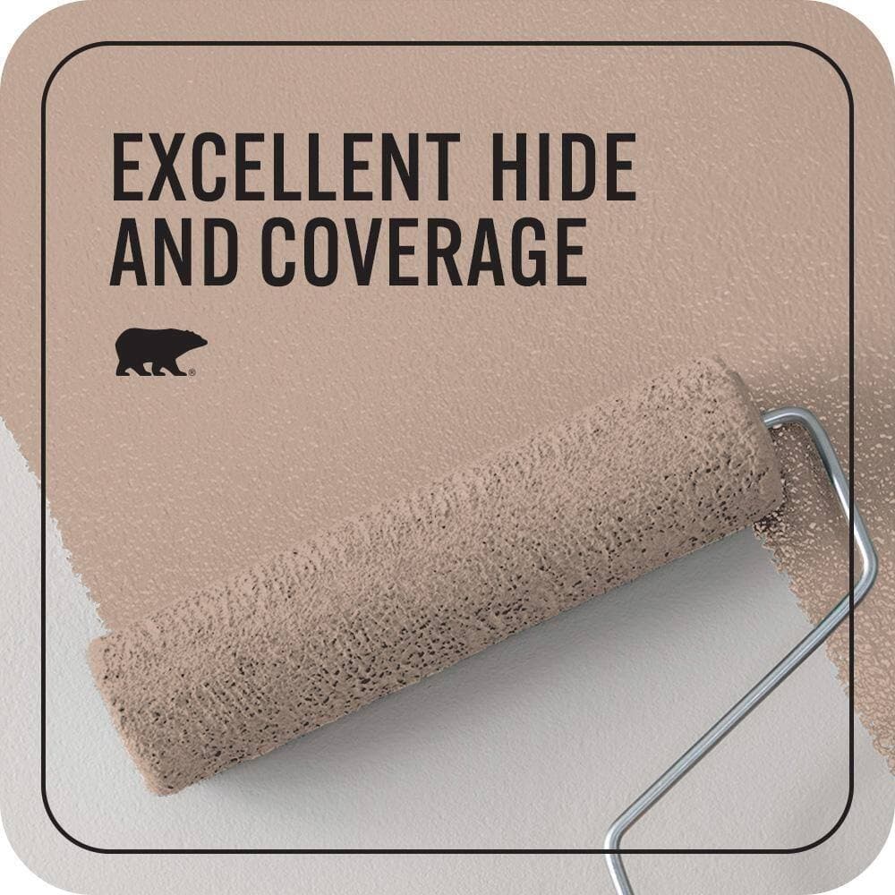 BEHR PREMIUM PLUS #760B-4 Adobe Straw Enamel Interior/Exterior Paint & Primer Color Sample (4)