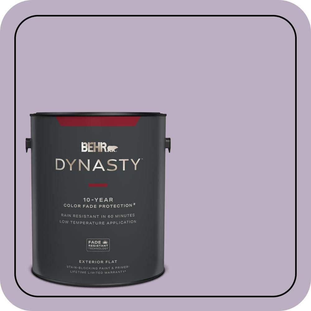 BEHR DYNASTY 1 gal. #S100-3 Courtly Purple Flat Exterior Stain-Blocking Paint & Primer