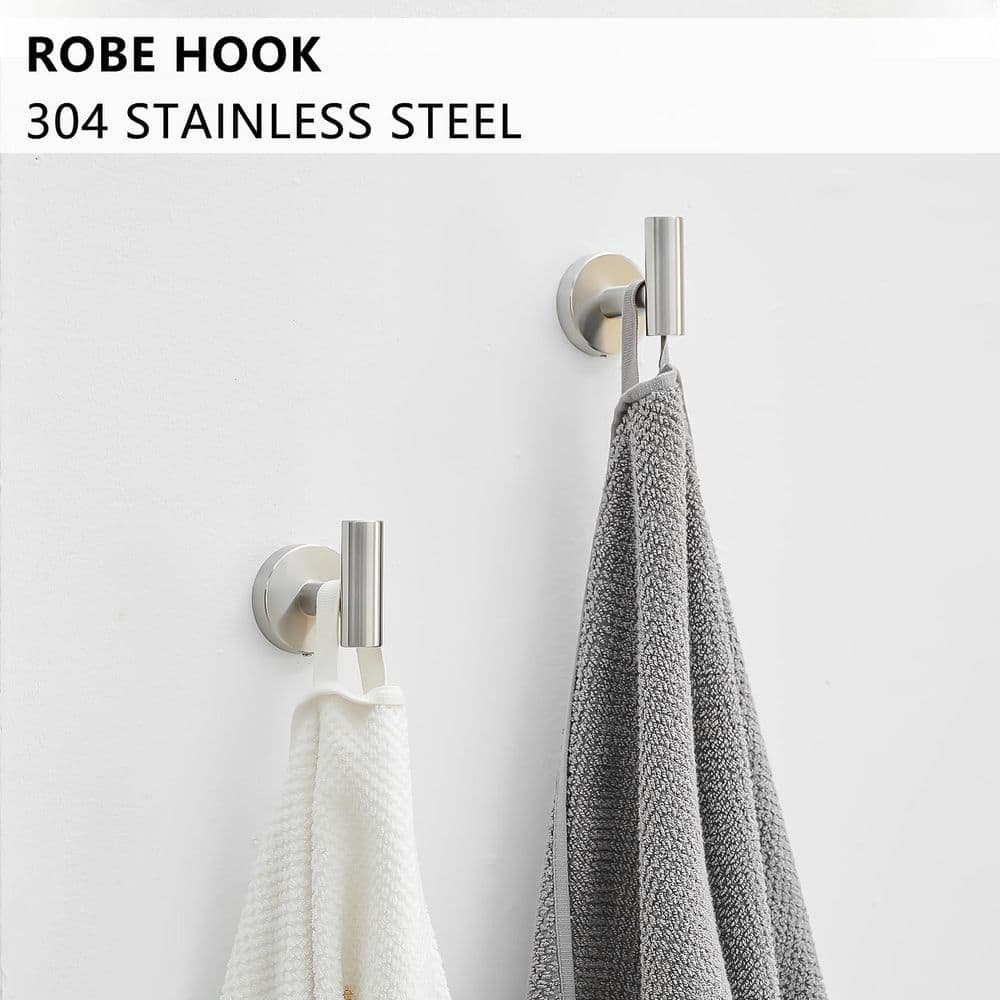 Unbranded 8-Piece Stainless Steel Bathroom Towel Rack Set with Mounting Hardware for Bathroom Wall Mounted (4)