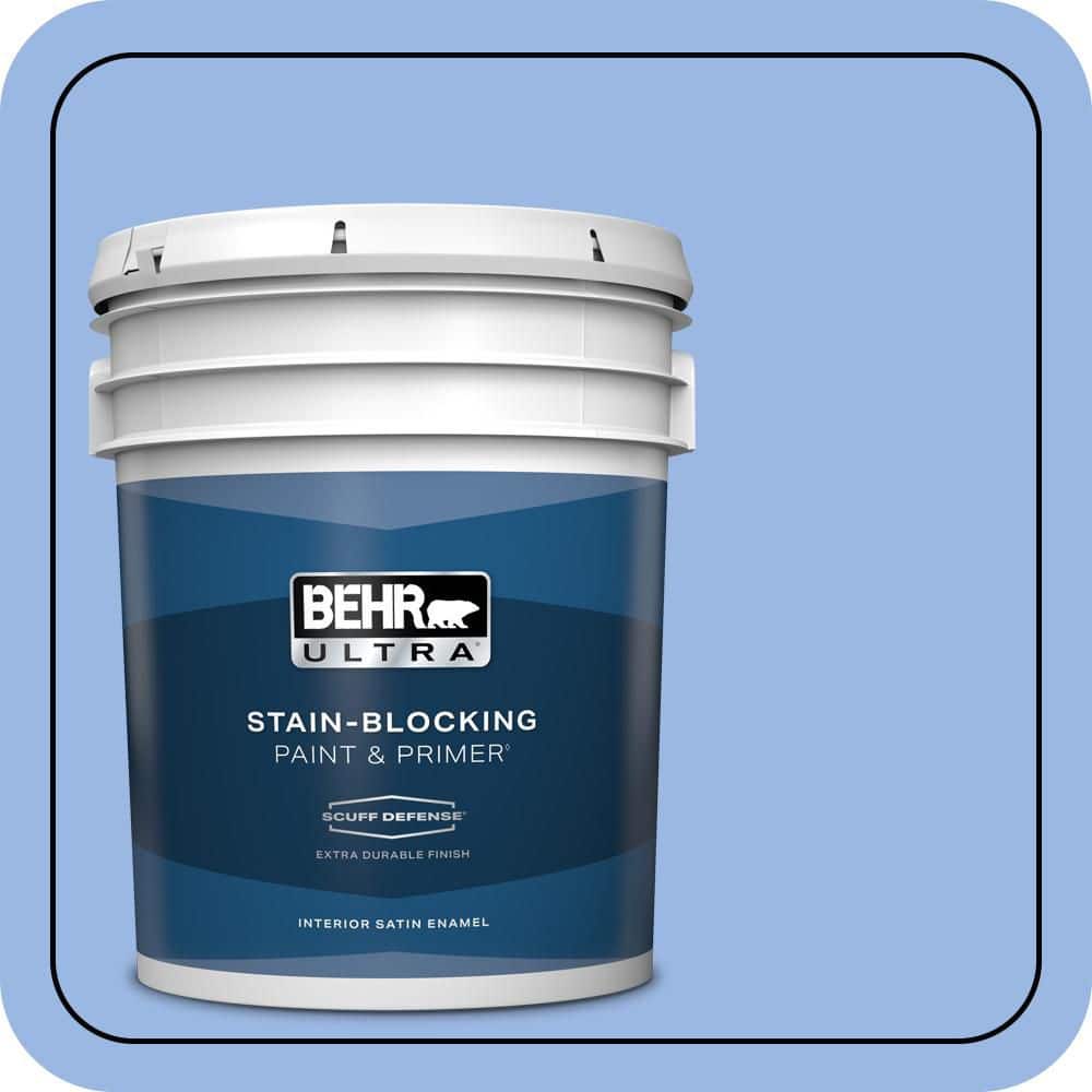 BEHR ULTRA 5 gal. #P530-3 Honest Extra Durable Satin Enamel Interior Paint & Primer