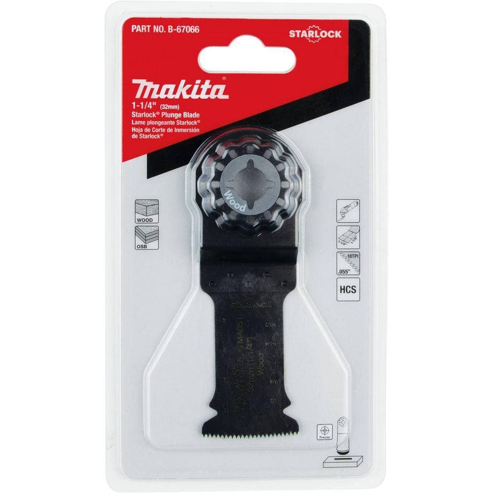 Makita 1-1/4 in. Starlock Plunge Blade, 18 TPI (2)