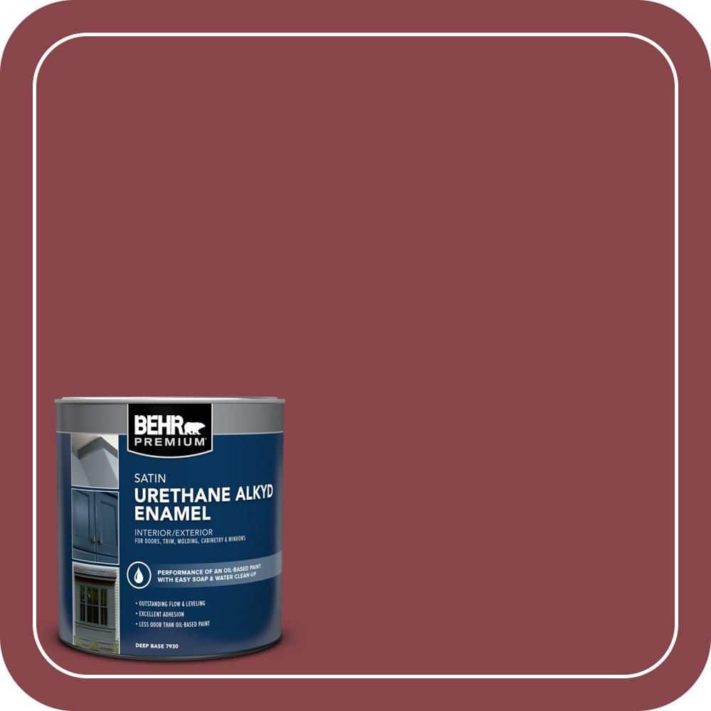 BEHR PREMIUM 1 qt. #PPU1-12 Bolero Satin Enamel Urethane Alkyd Interior/Exterior Paint