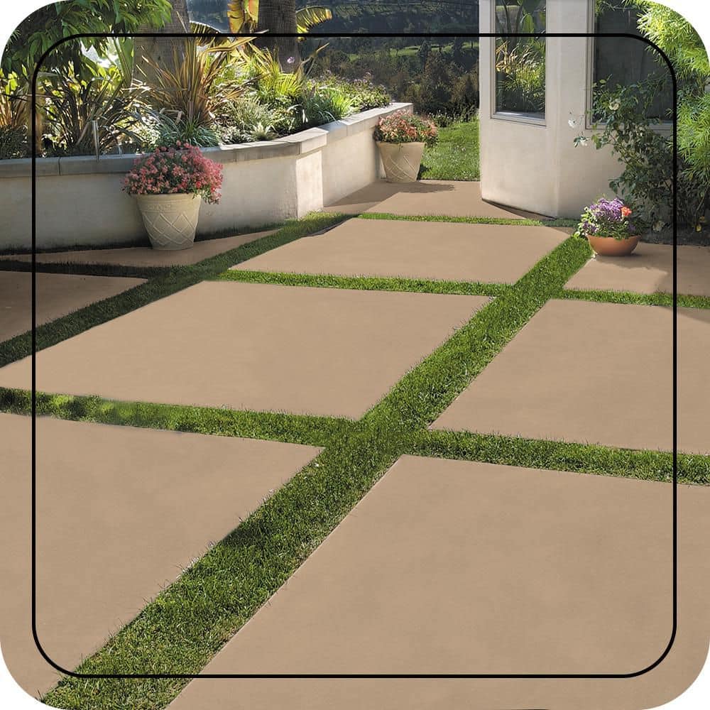 BEHR PREMIUM 1 gal. #PFC-23 Tan Solid Color Flat Interior/Exterior Concrete Stain (4)